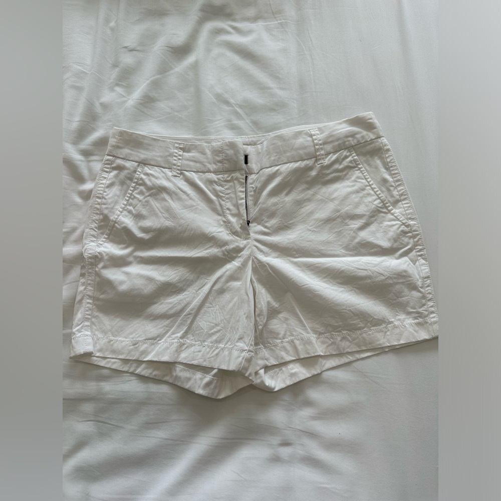 J. CREW WHITE CHINO SHORT